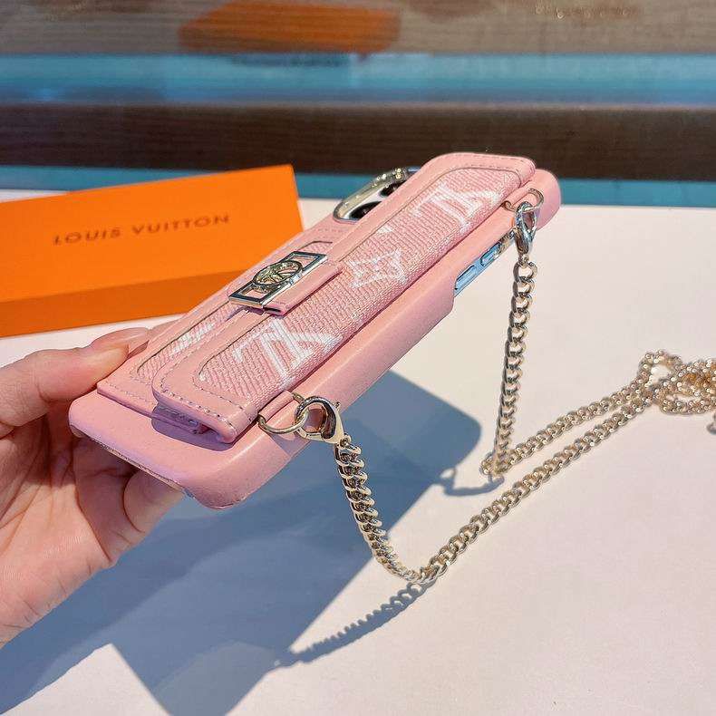Wallet Phone Case with Chain Strap