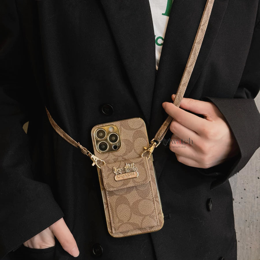 Luxury Crossbody Wallet with Strap