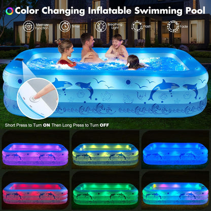 Inflatable Pools with Lights